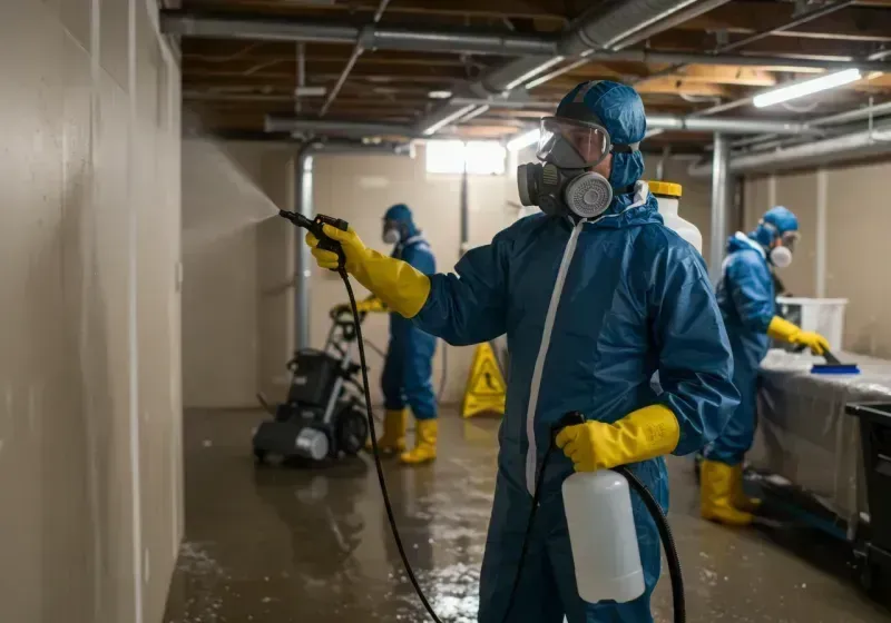 Basement Sanitization and Antimicrobial Treatment process in Sylva, NC